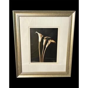 Harmony by Julie Greenwood Vintage Framed & Matted Calla Lily Art Print